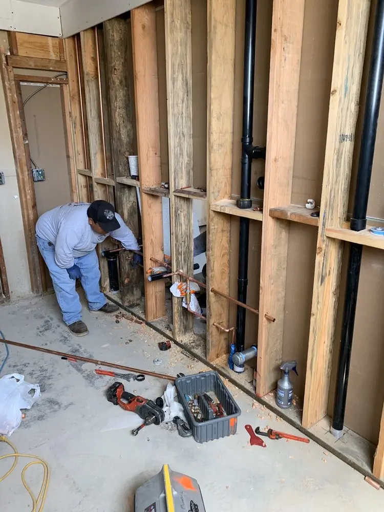 Commercial rough-in plumbing for Gas Line Repair in Williamstown Junction